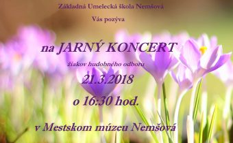 Pozvánka na Jarný koncert žiakov hudobného odboru